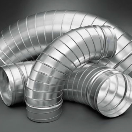 [HÀNG ĐẶT TRƯỚC] Co nối ống gió tròn xoắn 90 độ