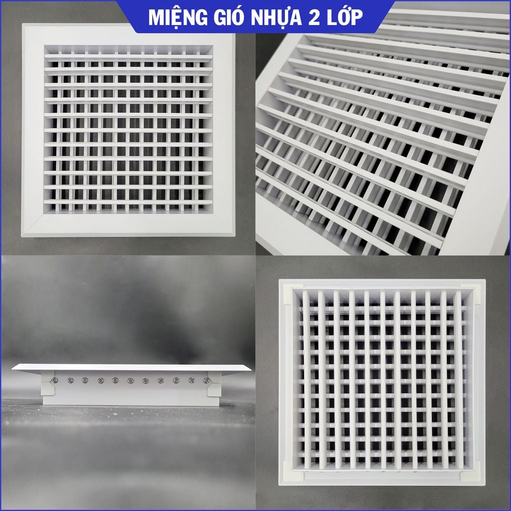 Miệng gió nhựa 2 lớp