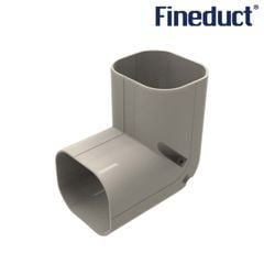 Trunking Nhựa Fineduct Co 90 Độ Trong Góc Tường Màu Ngà CA - 70/80/100/120/140 (Co đứng) [Hộp che ống đồng máy lạnh]