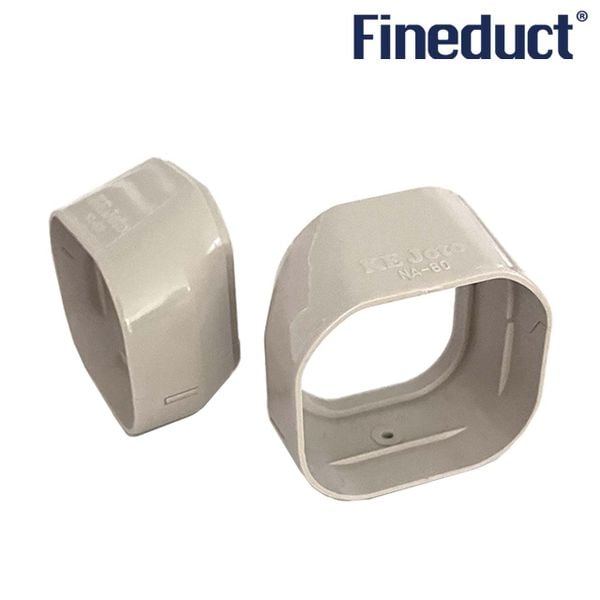 Trunking Nhựa Fineduct Nối Chuyển Hướng 90 Độ Màu Ngà NA - 80/120 [Hộp che ống đồng máy lạnh]