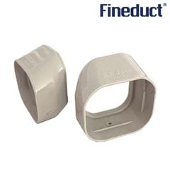 Trunking Nhựa Fineduct Nối Chuyển Hướng 90 Độ Màu Ngà NA - 80/120 [Hộp che ống đồng máy lạnh]