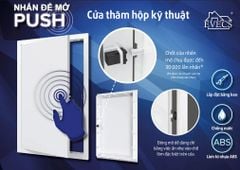 Cửa thăm hộp kỹ thuật nhựa ABS nhấn mở EVECS - LN - Hàng nhập khẩu chính hãng