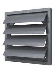 Cửa gió chớp vuông nhựa ngoài trời KF màu xám - Hàng nhập khẩu