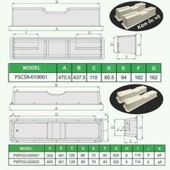 Chân kê cục nóng điều hoà - Hàng Nhập Khẩu Thái Lan - SAMRUAY - 2 Cái/Set [Air conditioner condenser base]