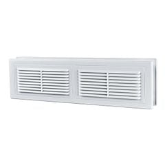 Miệng gió louver nhựa chữ nhật gắn cửa (2 cái/ bộ) BLAUBERG - DECOR 380*104T-2 (đôi) - Hàng nhập khẩu chính hãng