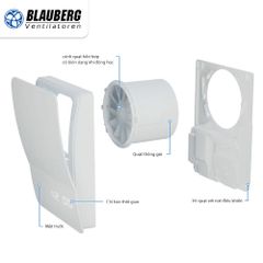 Quạt hướng trục gắn tường, trần BLAUBERG - CABRIO - Hàng Nhập Khẩu