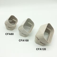 Trunking Nhựa Fineduct Co 45 Độ Trong Góc Tường Màu Ngà CFA - 80/100/120 [Hộp che ống đồng máy lạnh]