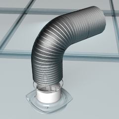 Cửa gió cấp NHỰA điều chỉnh lưu lượng mặt bích - ERA - 10APP/ 12.5APP/