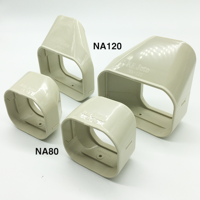 Trunking Nhựa Fineduct Nối Chuyển Hướng 90 Độ Màu Ngà NA - 80/120 [Hộp che ống đồng máy lạnh]