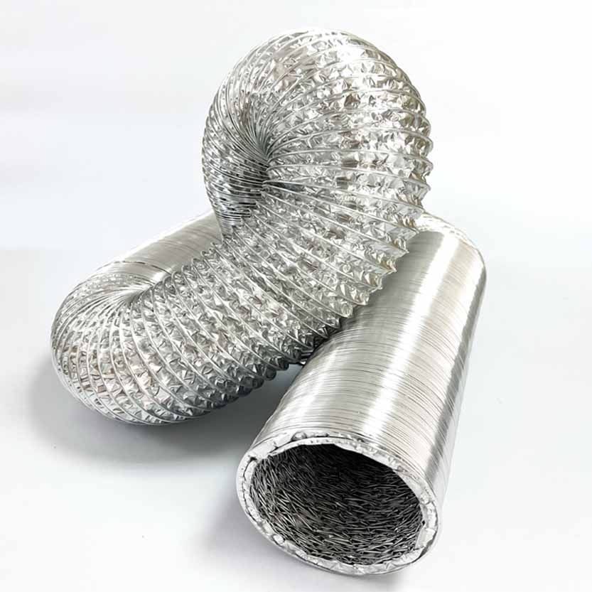 Ống gió nhôm mềm không bảo ôn 4 lớp DAEHAN Hàn Quốc - 10m/Ống