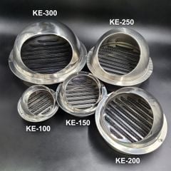 Chụp thông hơi inox D100/150/200/250/300 Vent Cap ngoài trời (có lưới chắn côn trùng)