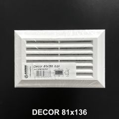 Cửa gió louver nhựa âm tường BLAUBERG DECOR 81*136/86*230/86*230R