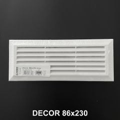 Cửa gió louver nhựa chữ nhật âm tường BLAUBERG - DECOR 81*136 / 86*230 / 86*230R - Hàng nhập khẩu chính hãng