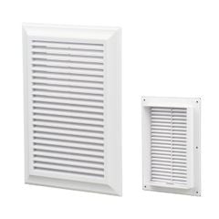 Cửa gió louver nhựa chữ nhật âm tường (có lưới côn trùng) BLAUBERG - DECOR 180*250s - 140*300s - 180*180s - Hàng nhập khẩu chính hãng