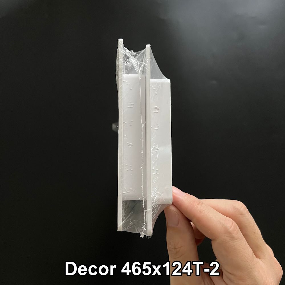 Miệng gió louver nhựa chữ nhật đôi gắn cửa (2 cái/ bộ) BLAUBERG - T-2