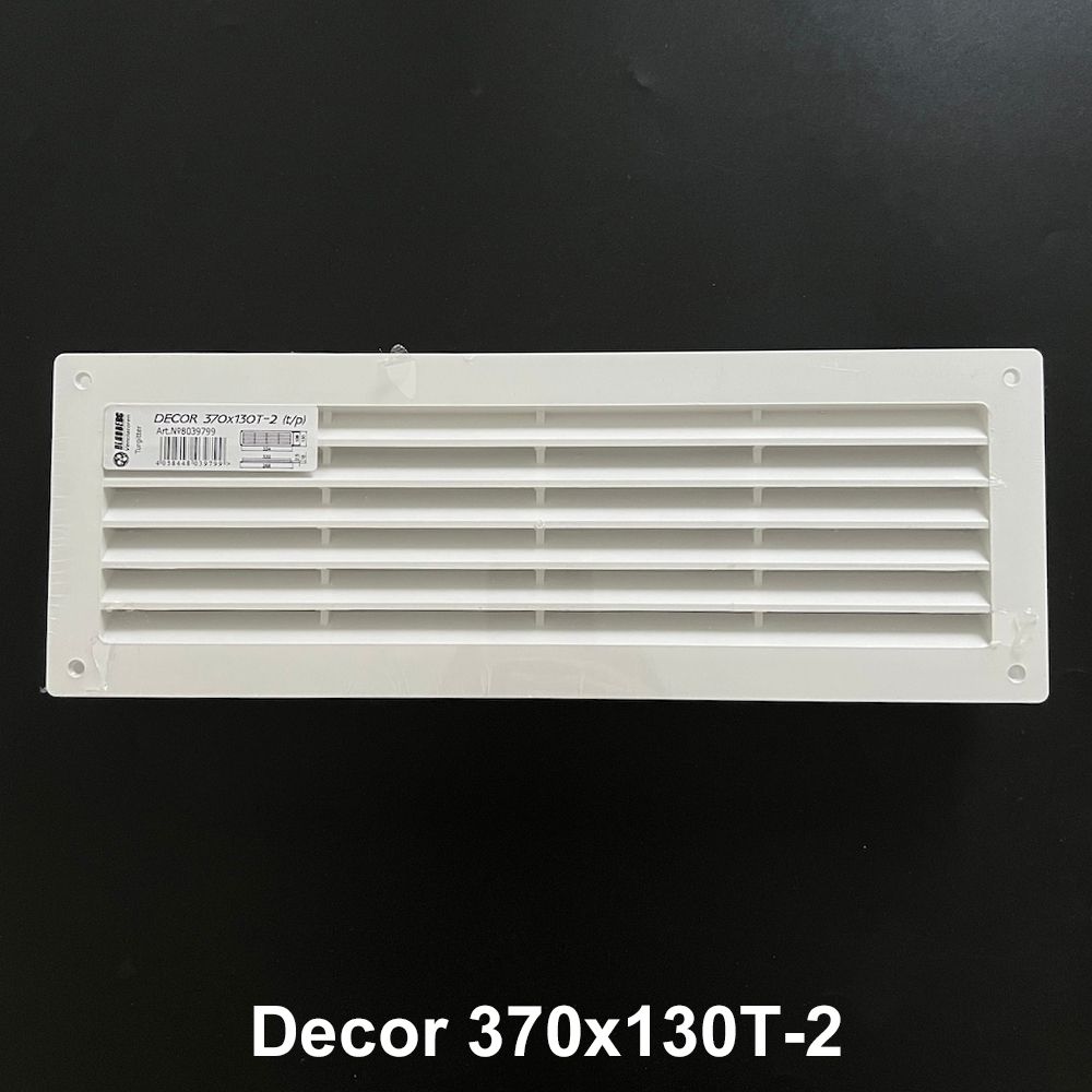 Miệng gió louver nhựa chữ nhật đôi gắn cửa (2 cái/ bộ) BLAUBERG - T-2