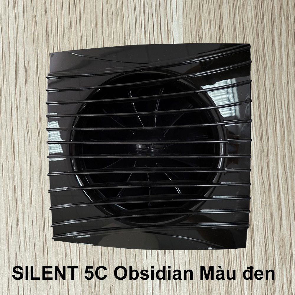 Quạt thông gió cho phòng tắm, phòng vệ sinh DICITI - SILENT Оbsidian Màu đen - Hàng Nga nhập khẩu chính hãng
