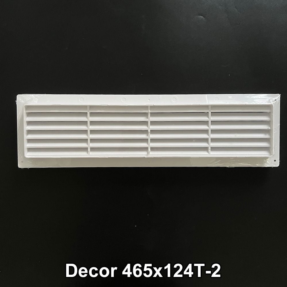 Miệng gió louver nhựa chữ nhật đôi gắn cửa (2 cái/ bộ) BLAUBERG - T-2