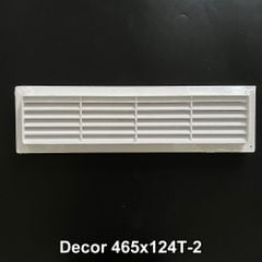 Miệng gió louver nhựa chữ nhật gắn cửa (2 cái/ bộ) BLAUBERG - DECOR T-2(đôi) - Hàng nhập khẩu chính hãng