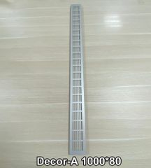 Cửa gió linear nhôm chữ nhật gắn cửa BLAUBERG - DECOR- A (Đơn) - Hàng