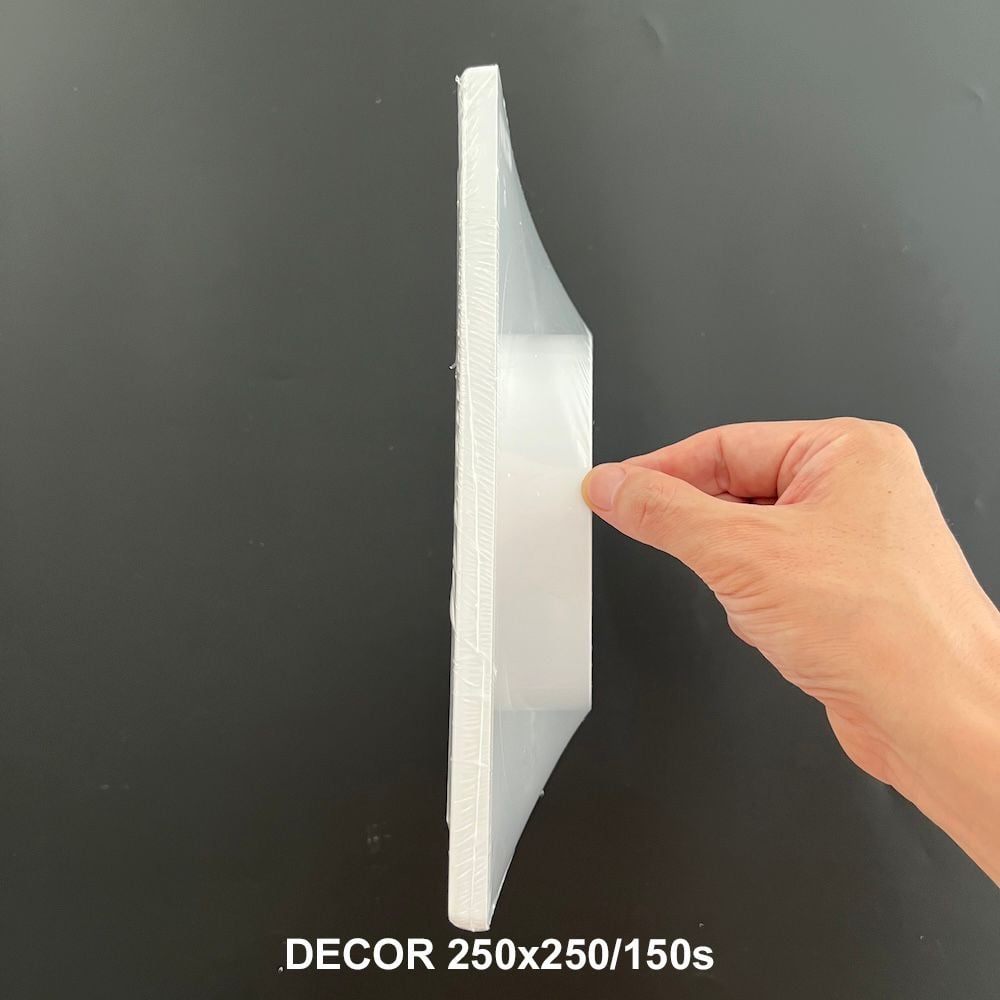 Cửa gió louver nhựa vuông (cổ mặt bích tròn và lưới côn trùng) BLAUBERG - DECOR 140*140/100s - 180*180/125s - 250*250/150s - Hàng nhập khẩu chính hãng