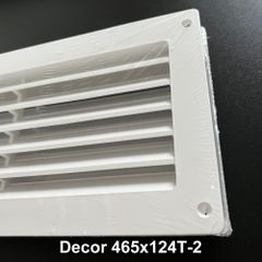 Miệng gió louver nhựa chữ nhật gắn cửa (2 cái/ bộ) BLAUBERG - DECOR T-2(đôi) - Hàng nhập khẩu chính hãng