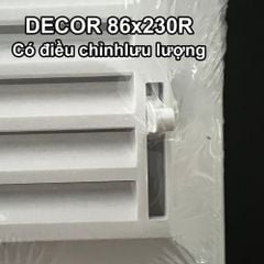 Cửa gió louver nhựa chữ nhật âm tường BLAUBERG - DECOR 81*136 / 86*230 / 86*230R - Hàng nhập khẩu chính hãng