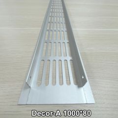 Cửa gió linear nhôm chữ nhật gắn cửa BLAUBERG - DECOR- A (Đơn) - Hàng