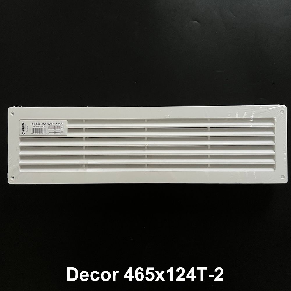 Miệng gió louver nhựa chữ nhật đôi gắn cửa (2 cái/ bộ) BLAUBERG - T-2