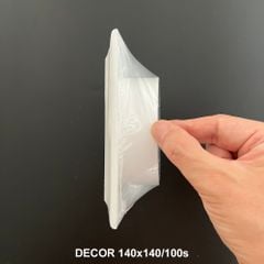 Cửa gió louver nhựa vuông (cổ mặt bích tròn và lưới côn trùng) BLAUBERG - DECOR 140*140/100s - 180*180/125s - 250*250/150s - Hàng nhập khẩu chính hãng