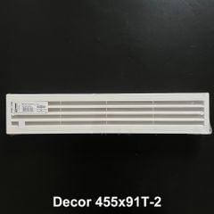 Miệng gió louver nhựa chữ nhật đôi gắn cửa (2 cái/ bộ) BLAUBERG - T-2