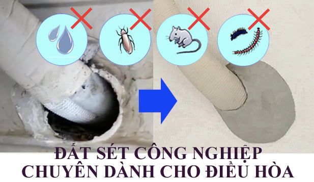 Đất sét trám bít đường ống điều hòa KANSAI Putty - 200gr/Gói - Hàng nhập khẩu chính hãng Nhật Bản