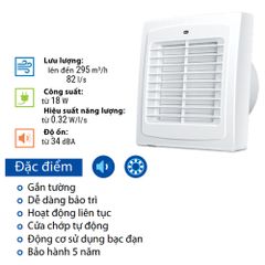 Quạt hướng trục gắn tường, trần BLAUBERG - AUTO - Hàng nhập khẩu chính hãng