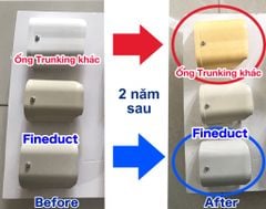 Trunking Nhựa Fineduct Chụp Áp Tường Màu Ngà WA70/ WA80/ WB80/ WS80/ WA100/ WA120/ WA140