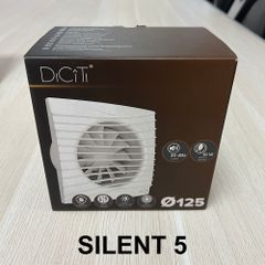 Quạt thông gió cho phòng tắm, phòng vệ sinh DICITI - SILENT Оbsidian Màu đen - Hàng Nga nhập khẩu chính hãng