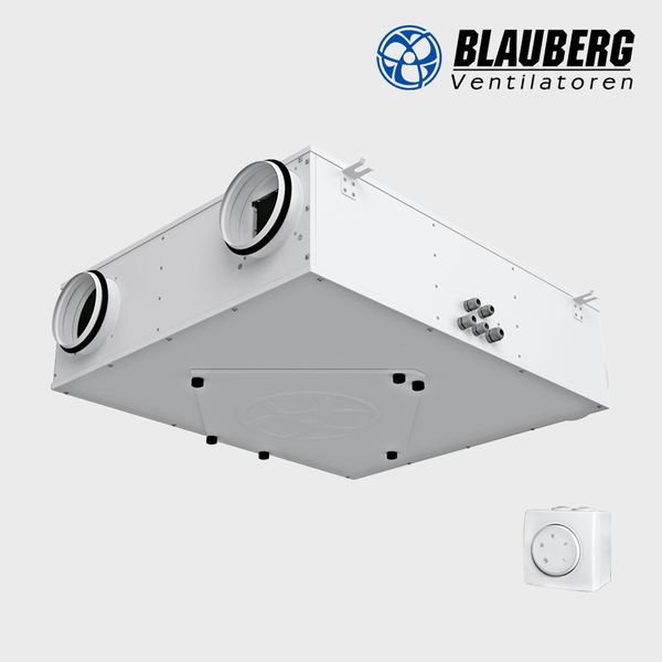 Quạt cấp khí tươi sạch hồi nhiệt TRUNG TÂM - LẮP TRẦN - BLAUBERG - KOMFORT ERV S20 - Hàng nhập khẩu chính hãng