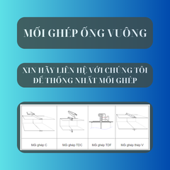 [HÀNG ĐẶT TRƯỚC] Ống gió vuông kim loại