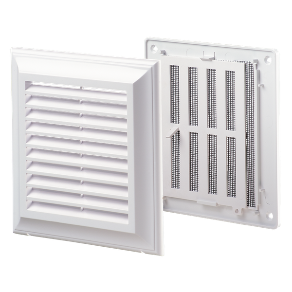 Cửa chớp thông gió nhựa vuông điều chỉnh bằng tay BLAUBERG - DECOR 180*180BRs - Hàng nhập khẩu chính hãng