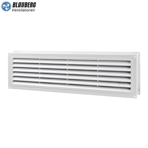 Miệng gió louver nhựa chữ nhật gắn cửa (2 cái/ bộ) BLAUBERG - DECOR T-2(đôi) - Hàng nhập khẩu chính hãng