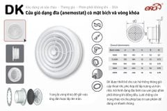 Cửa gió khuếch tán nhựa tròn (có lưới côn trùng) ERA - DK - Hàng Nga nhập khẩu chính hãng