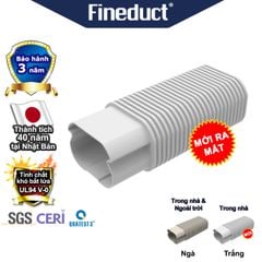 Trunking Nhựa Fineduct Ống Mềm Màu Ngà Màu Trắng FB - 80LW/ FA - 100W [Hộp che ống đồng máy lạnh / Air Conditioner Line Set cover]