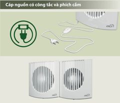 Quạt thông gió, hút mùi ERA FAVORITE 5 - SB D125 - Hàng Nga nhập khẩu chính hãng