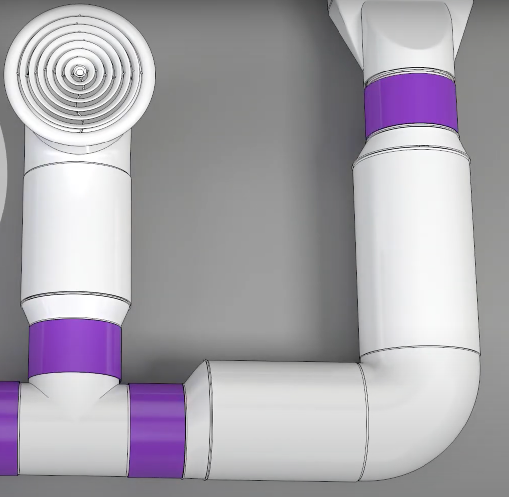 Nối ống gió nhựa tròn trong - ngoài ERA - FC