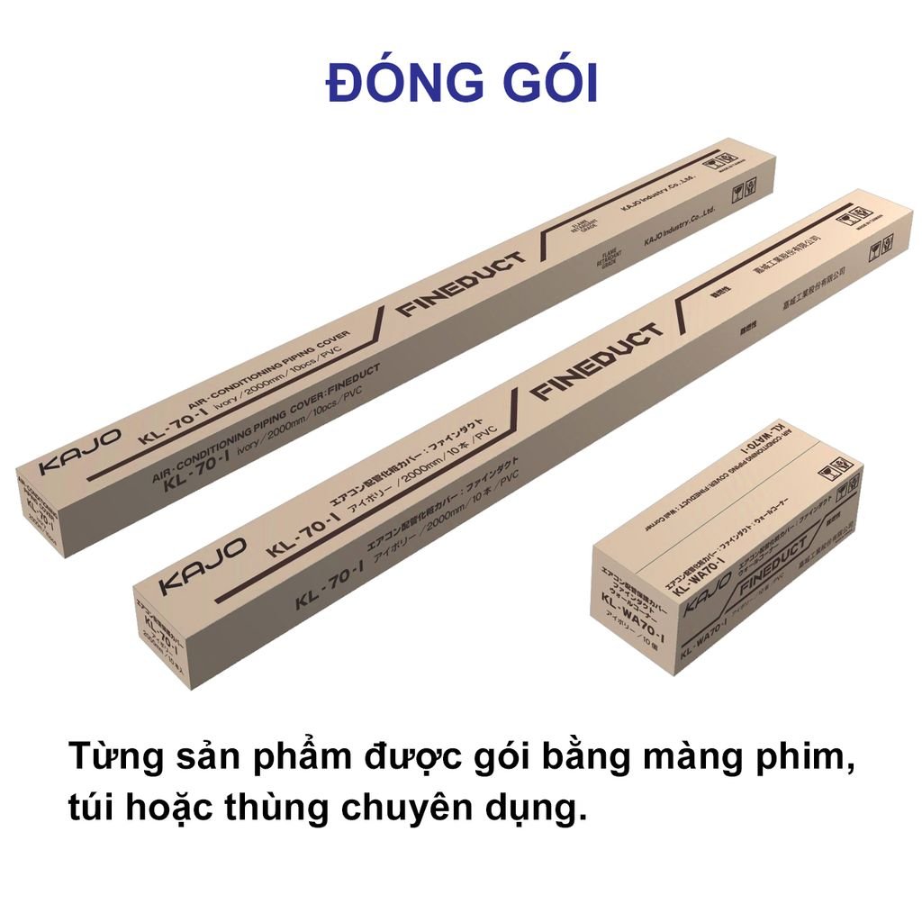 Trunking Nhựa Fineduct Ống Mềm FA70/FA80/FB80/FA100/FA120/FA140 [Hộp che ống đồng máy lạnh / Air Conditioner Line Set cover]