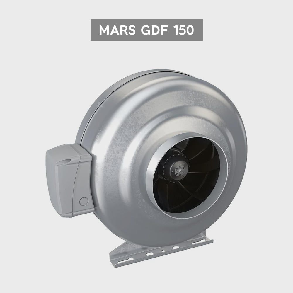 Quạt ly tâm kim loại tráng kẽm nối ống ERA PRO - MARS GDF - Hàng Nga nhập khẩu chính hãng
