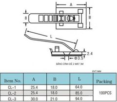 Gối đỡ/kẹp/còng dây điện điều chỉnh được - Túi 10 cái 2 túi/set