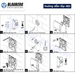 Quạt hướng trục gắn tường, trần BLAUBERG - CABRIO - Hàng Nhập Khẩu