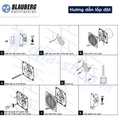 Quạt hướng trục gắn tường, trần BLAUBERG - LINE - Hàng nhập khẩu chính hãng