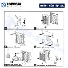 Quạt hướng trục gắn tường đảo chiều + công tắc ĐK BLAUBERG - AUTO REVERS 150 - Hàng nhập khẩu chính hãng