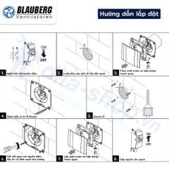 Quạt thông gió gắn tường, trần BLAUBERG - QUATRO - Hàng nhập khẩu chính hãng